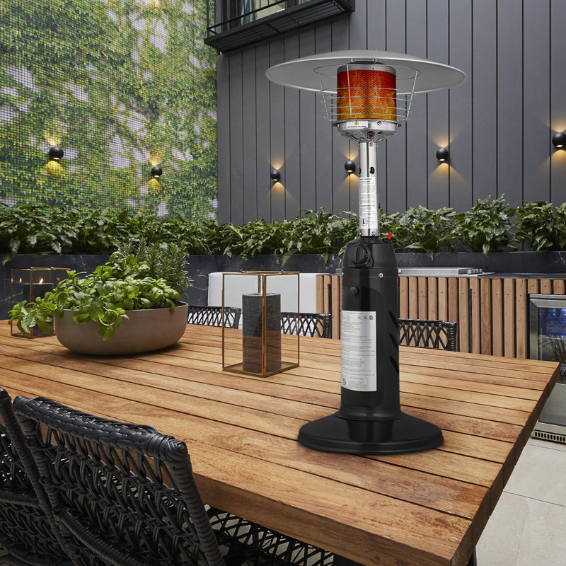 MoNiBloom Propane Gas Patio Heater, Outdoor 11,000 BTU Table Top Heater